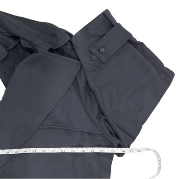 NWT Skims Boyfriend Fleece Oversized Trench Coat Size Small Washed Black Onyx - Picture 6 of 8